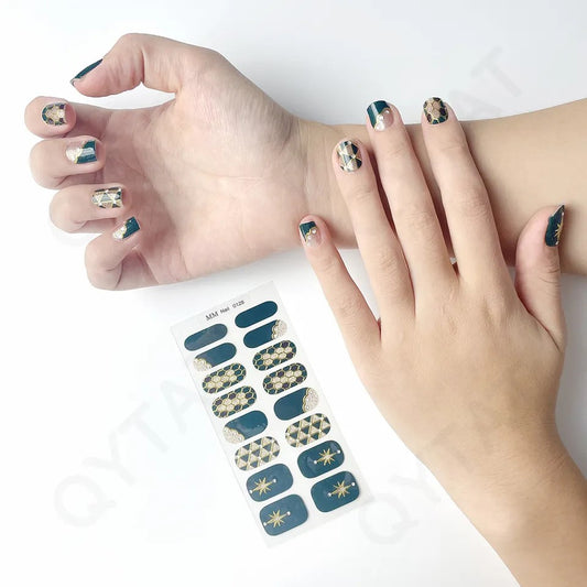 Nail wrap pattern 14