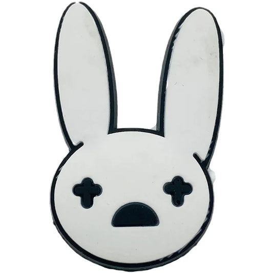 Bad Bunny theme 5 Croc Shoe Charm Bunny Face