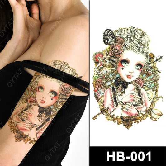 Temporary tattoo medium size HB001 148 x 210