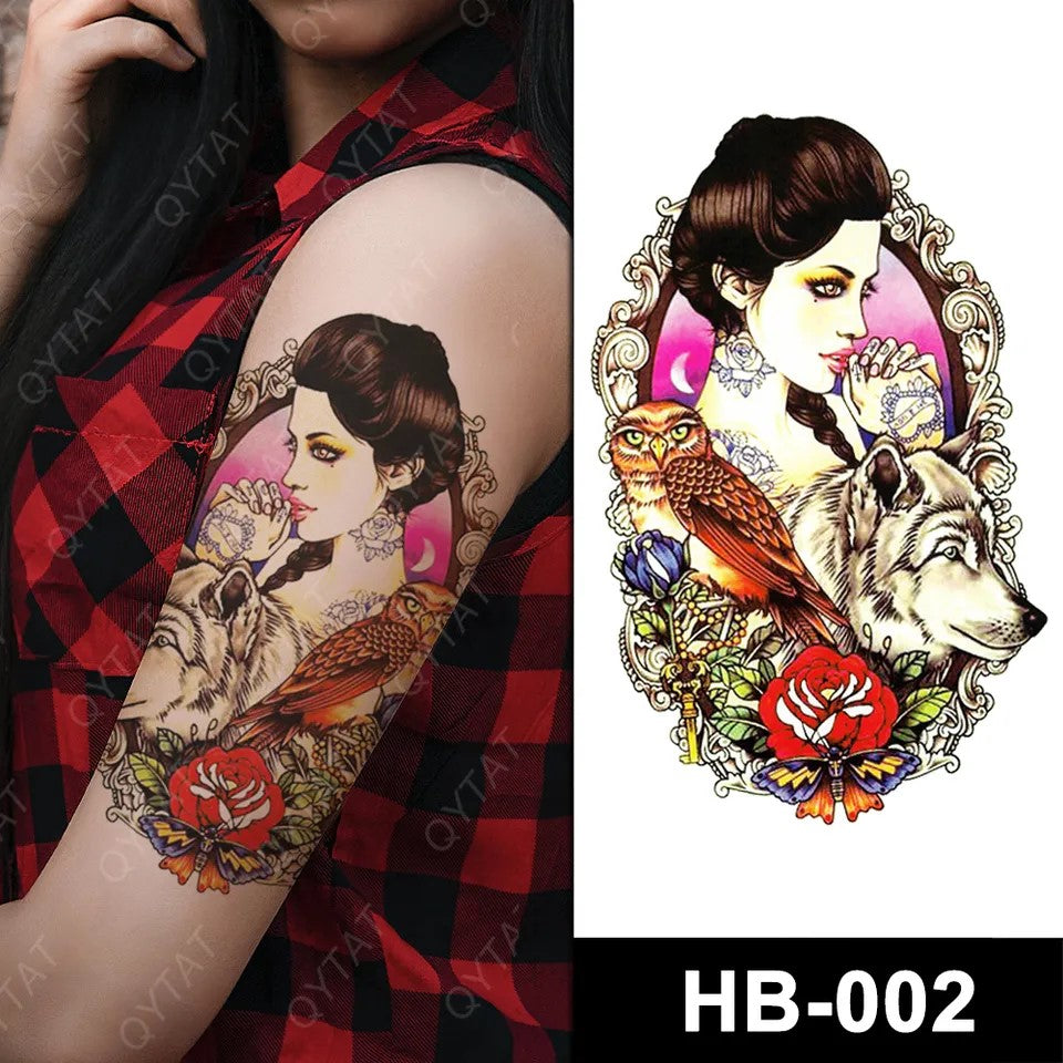 Temporary tattoo medium size HB002 148 x 210