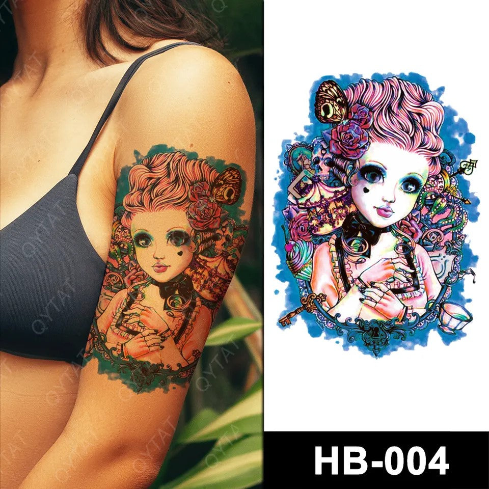 Temporary tattoo medium size HB004 148 x 210