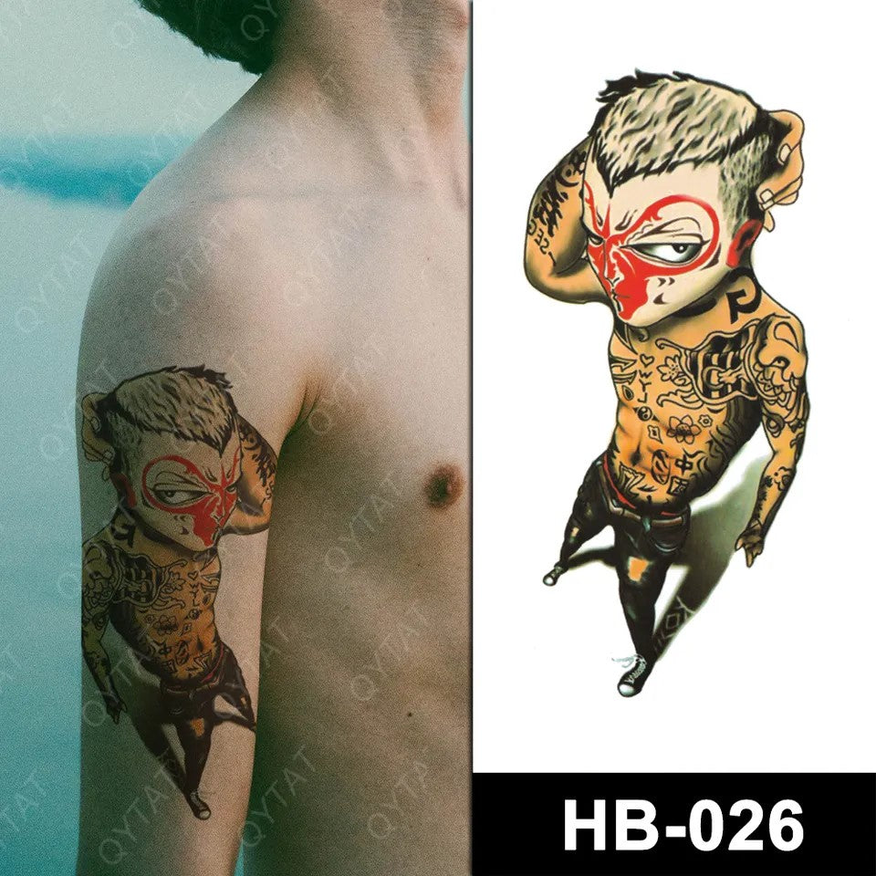 Temporary tattoo medium size HB026 148 x 210