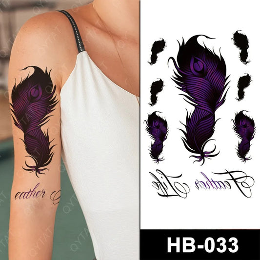 Temporary tattoo medium size HB033 148 x 210