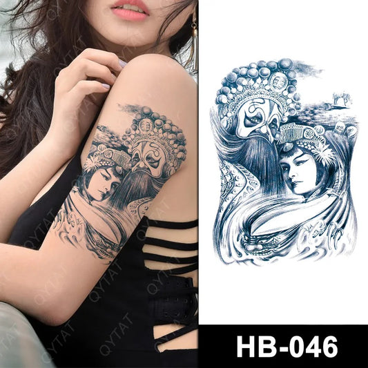 Temporary tattoo medium size HB046 148 x 210