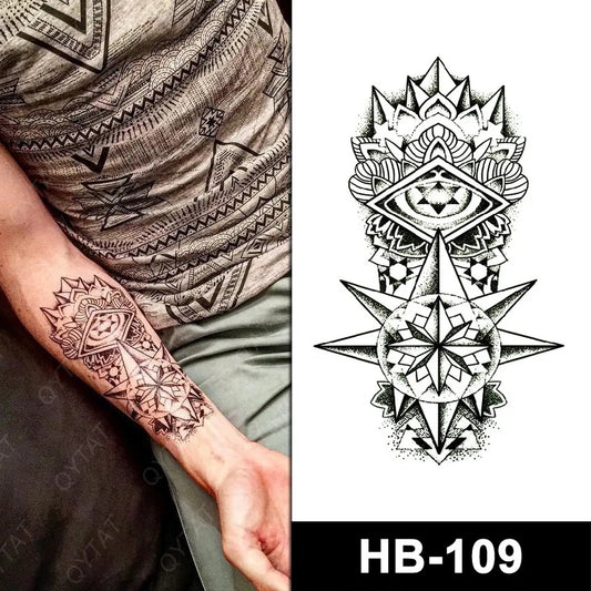 Temporary tattoo medium size HB109 148 x 210