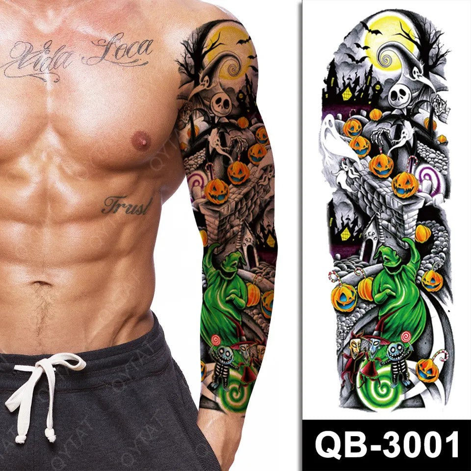 Temporary tattoo medium plus size QB3001  170 x 480