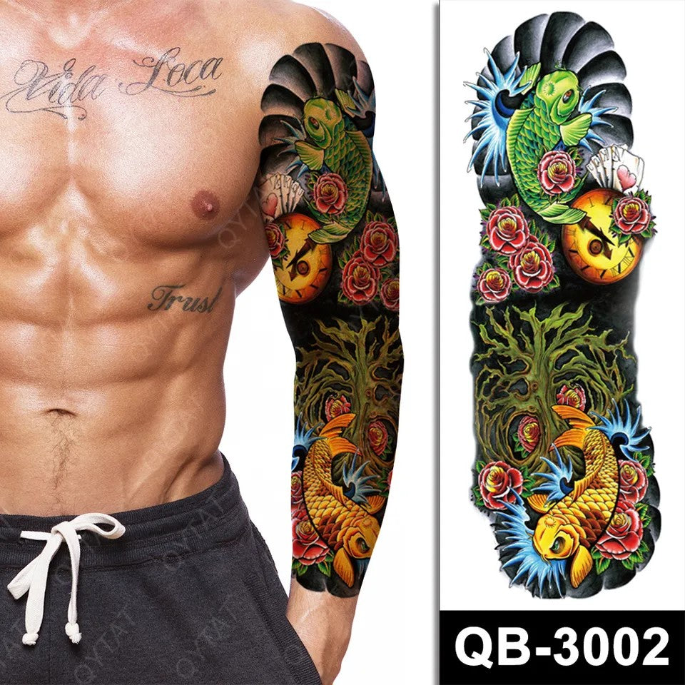 Temporary tattoo medium plus size QB3002  170 x 480