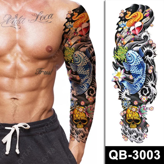 Temporary tattoo medium plus size QB3003  170 x 480