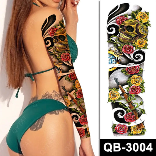 Temporary tattoo medium plus size QB3004  170 x 480