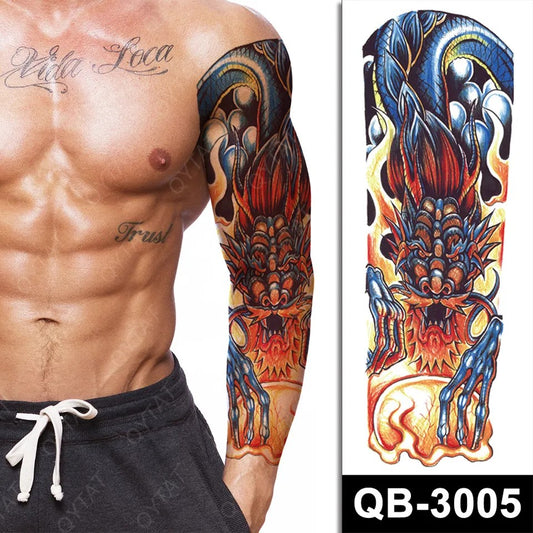 Temporary tattoo medium plus size QB3005  170 x 480