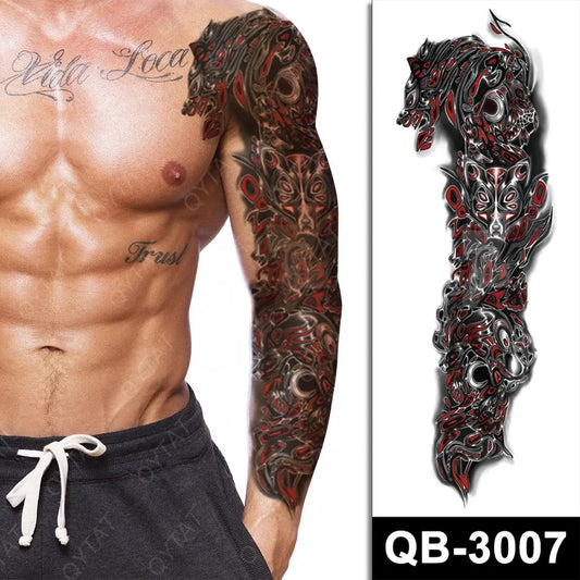 Temporary tattoo medium plus size QB3007  170 x 480