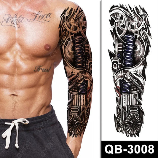 Temporary tattoo medium plus size QB3008  170 x 480