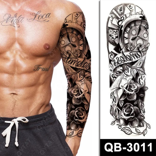 Temporary tattoo medium plus size QB3011  170 x 480