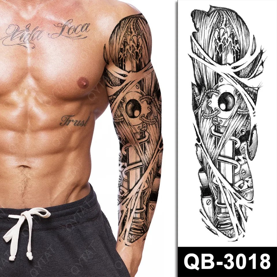 Temporary tattoo medium plus size QB3018  170 x 480