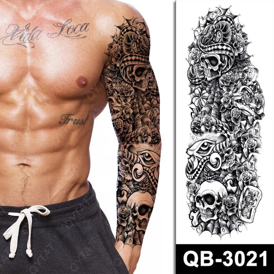 Temporary tattoo medium plus size QB3021  170 x 480