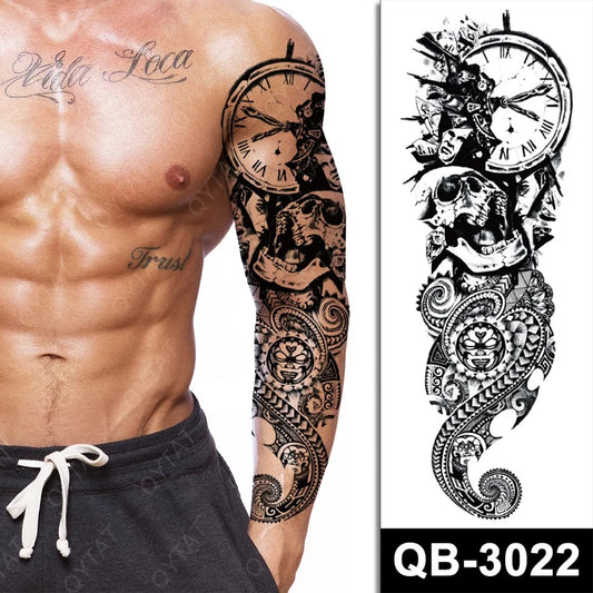 Temporary tattoo medium plus size QB3022  170 x 480