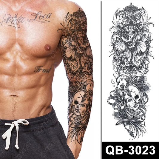 Temporary tattoo medium plus size QB3023  170 x 480