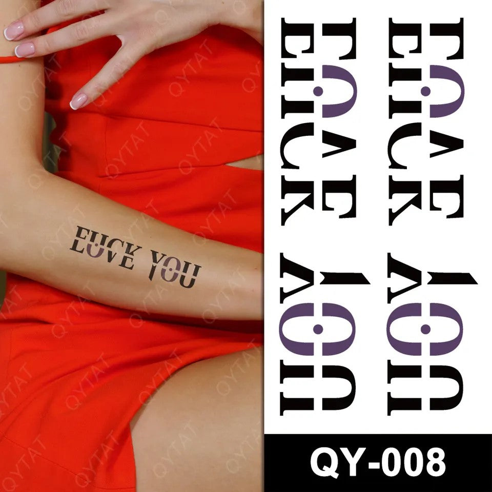 Temporary tattoo small size QY008 60 x 105