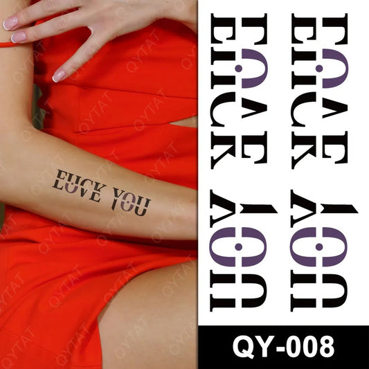 Temporary tattoo small size QY008 60 x 105