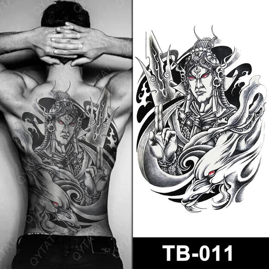 Full Back Tattoo semi permanent TB011 340 x 480