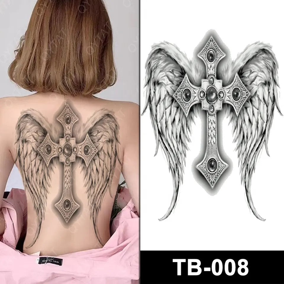 Full Back Tattoo semi permanent TB008 340 x 480