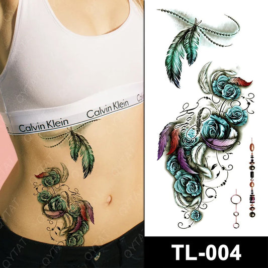 Temporary tattoo small plus size TL004  90 x 190