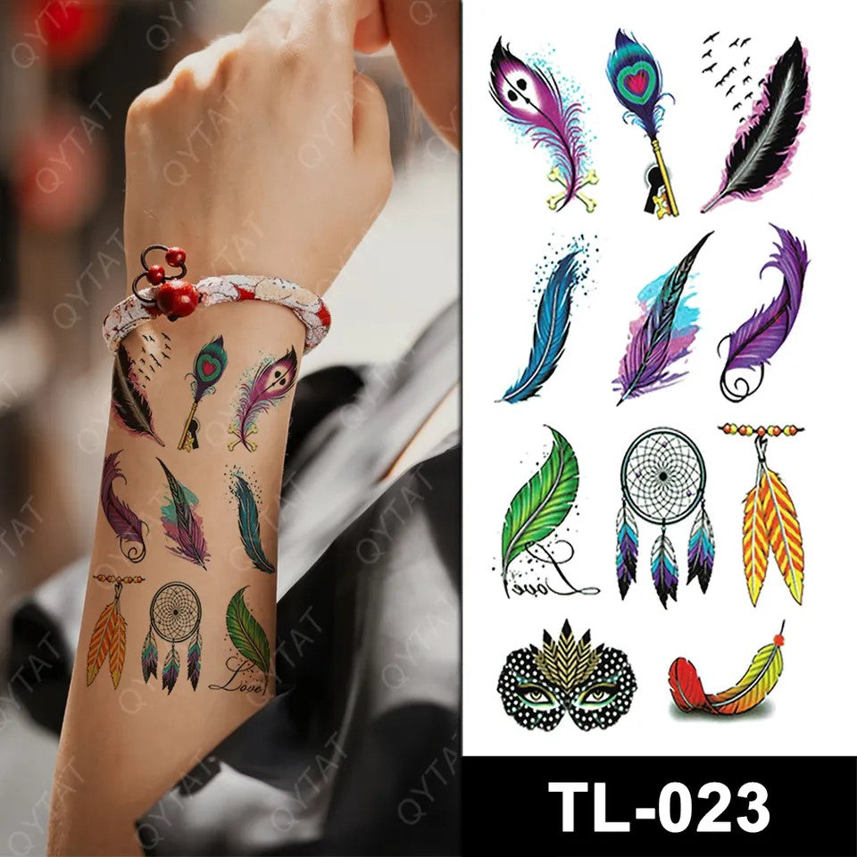 Temporary tattoo small plus size TL023  90 x 190