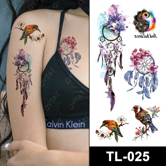 Temporary tattoo small plus size TL025  90 x 190