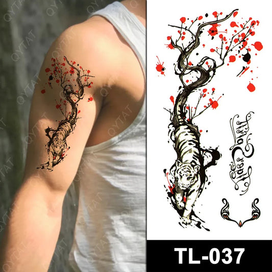 Temporary tattoo small plus size TL037  90 x 190