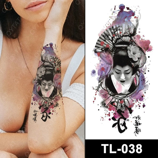 Temporary tattoo small plus size TL038  90 x 190