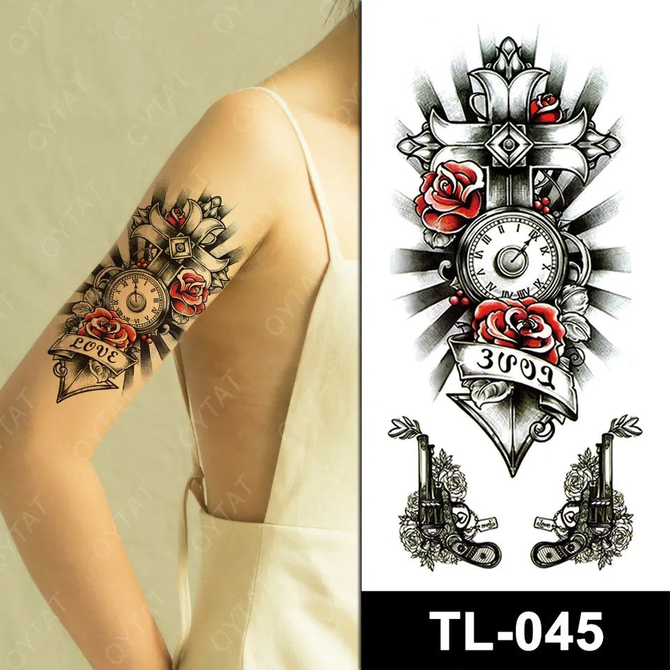 Temporary tattoo small plus size TL045  90 x 190