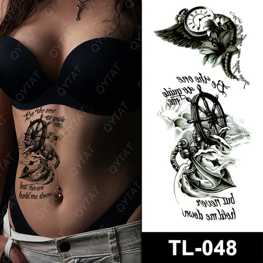 Temporary tattoo small plus size TL048  90 x 190