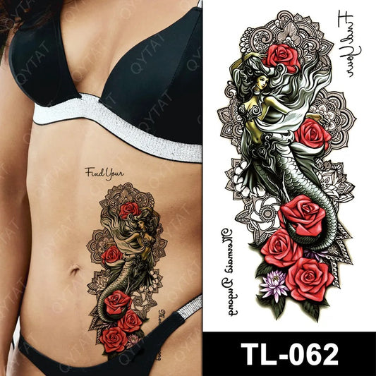 Temporary tattoo small plus size TL062  90 x 190