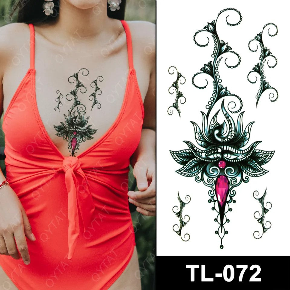 Temporary tattoo small plus size TL072  90 x 190