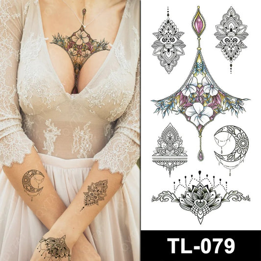 Temporary tattoo small plus size TL079  90 x 190