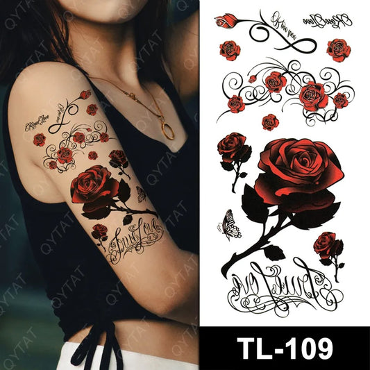 Temporary tattoo small plus size TL109  90 x 190