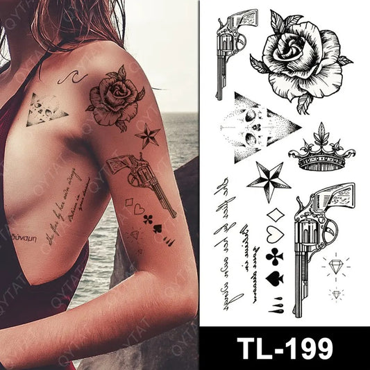 Temporary tattoo small plus size TL199  90 x 190