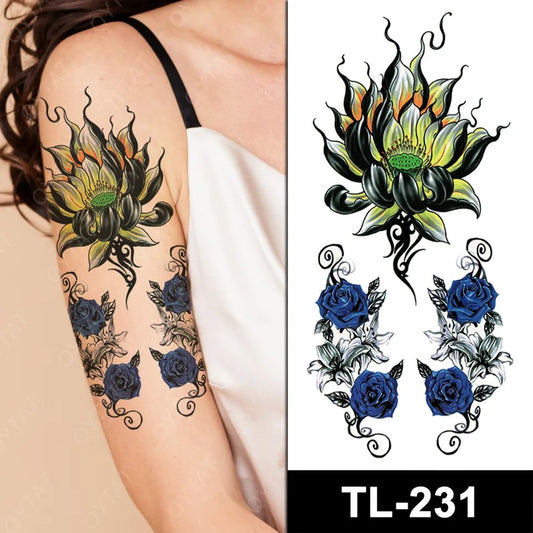 Temporary tattoo small plus size TL231  90 x 190