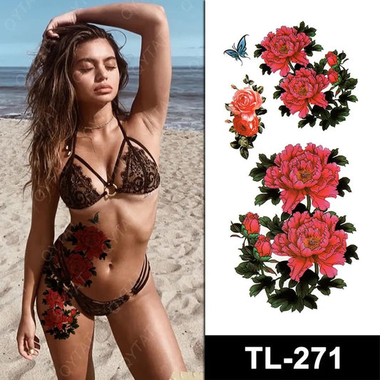 Temporary tattoo small plus size TL271  90 x 190