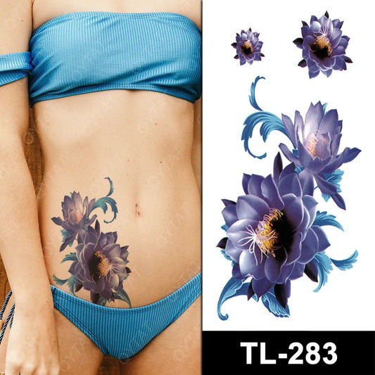 Temporary tattoo small plus size TL283  90 x 190