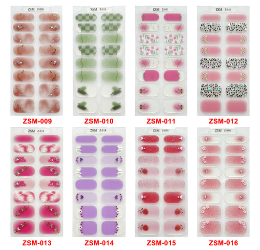 Nail wrap pattern Latest Designs  ZSM09