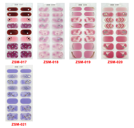 Nail wrap pattern Latest Designs  ZSM17