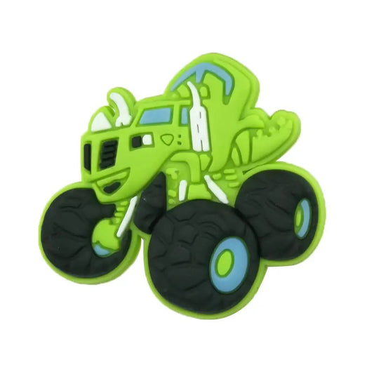 Buggy Cartoon 05 Croc Shoe Charm Monster Truck green