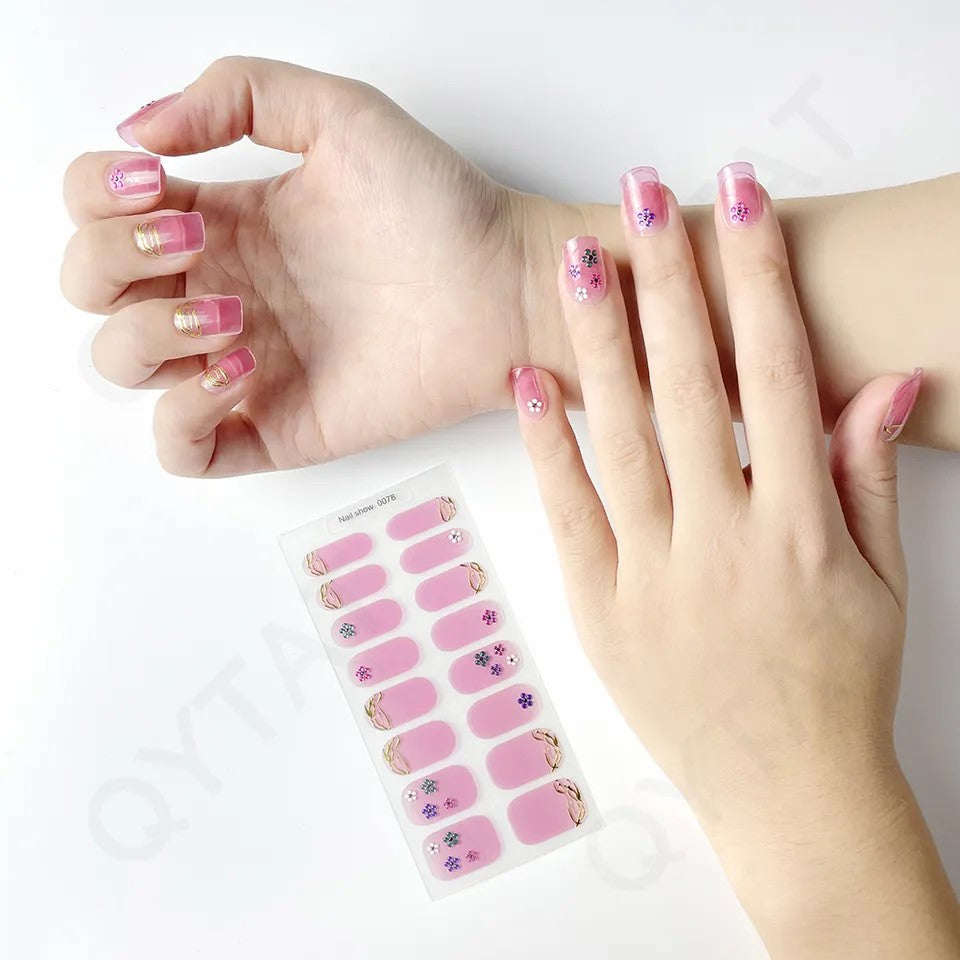 Nail wrap pattern 62