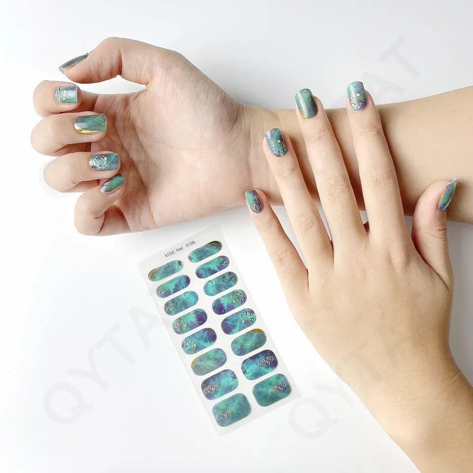 Nail wrap pattern 63